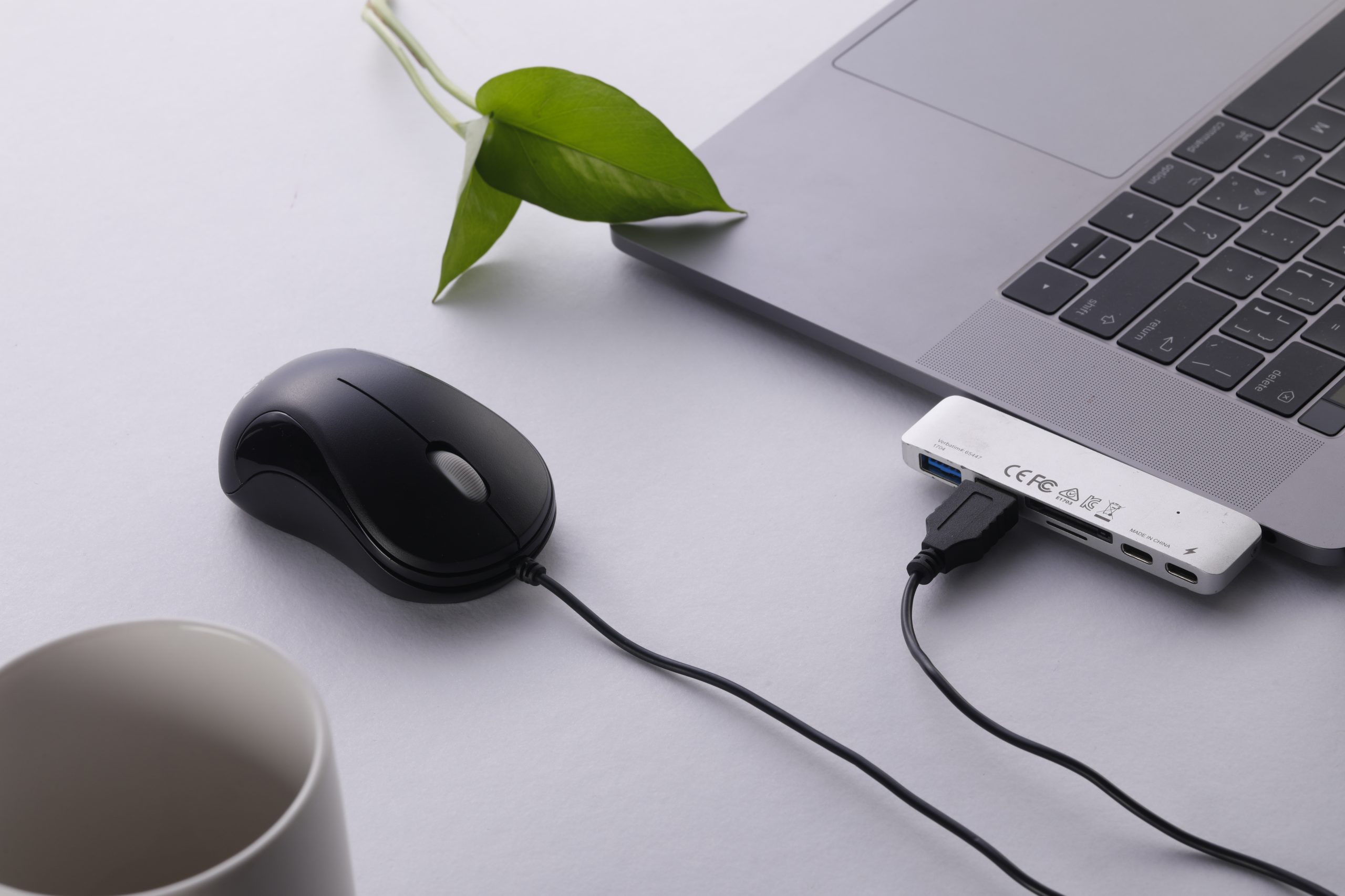 SOON GO Mini USB Wired Mouse for Laptop, Office, Business, Notebook, MacBook, Desktop, Chromebook, PC - Black - Image 2